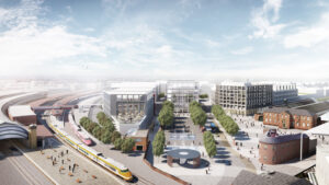 York Central CGI Museum station square