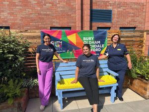bench with Karen Ru and Jennie