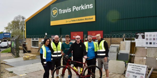 Travis Perkins completes 200km charity fundraiser