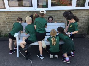 etag donates wellbeing bench to Buckinghamshire School