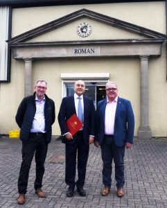 export minister visits roman