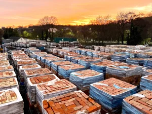 heritage brick company reclaimed brick reclamation yard