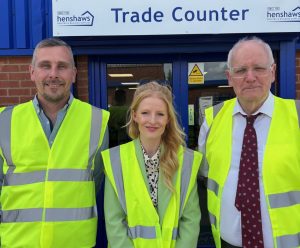 Hannah Spencer MP visits Henshaws Denton branch