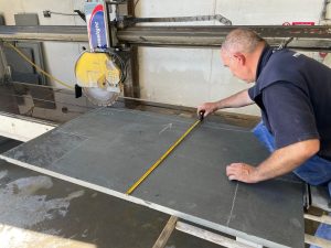 stonemason measuring hearth 1